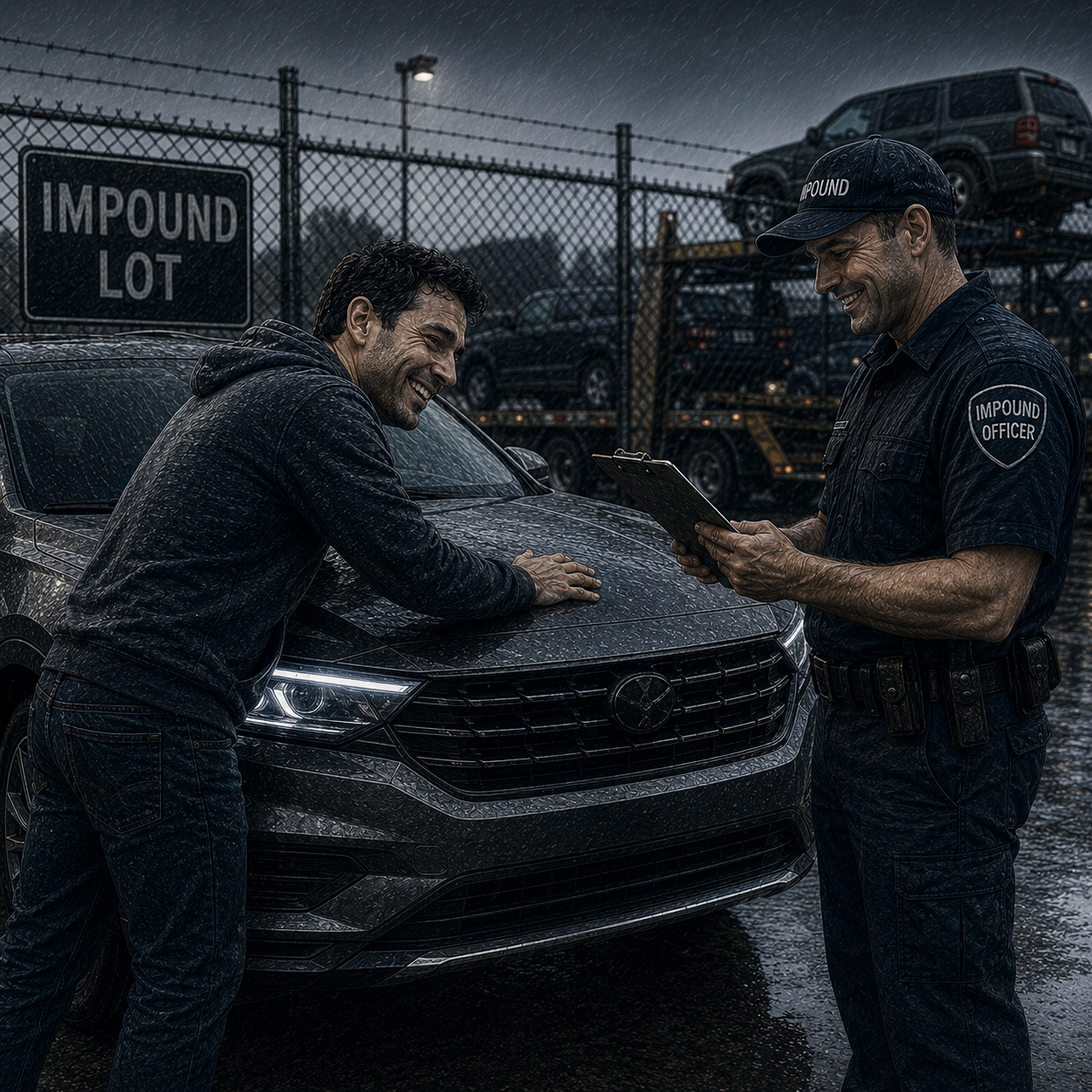 Vehicle owner reunited with recovered vehicle